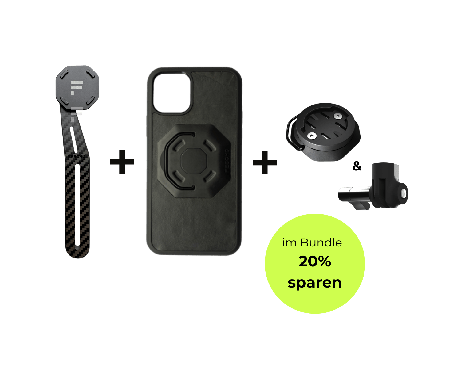 iPhone Bundle Aero FESCHD iPhone 11 Pro Max iPhone Bundle Aero + Zubehör Pack (GoPro Mount Aero + Adapter Radcomputer)