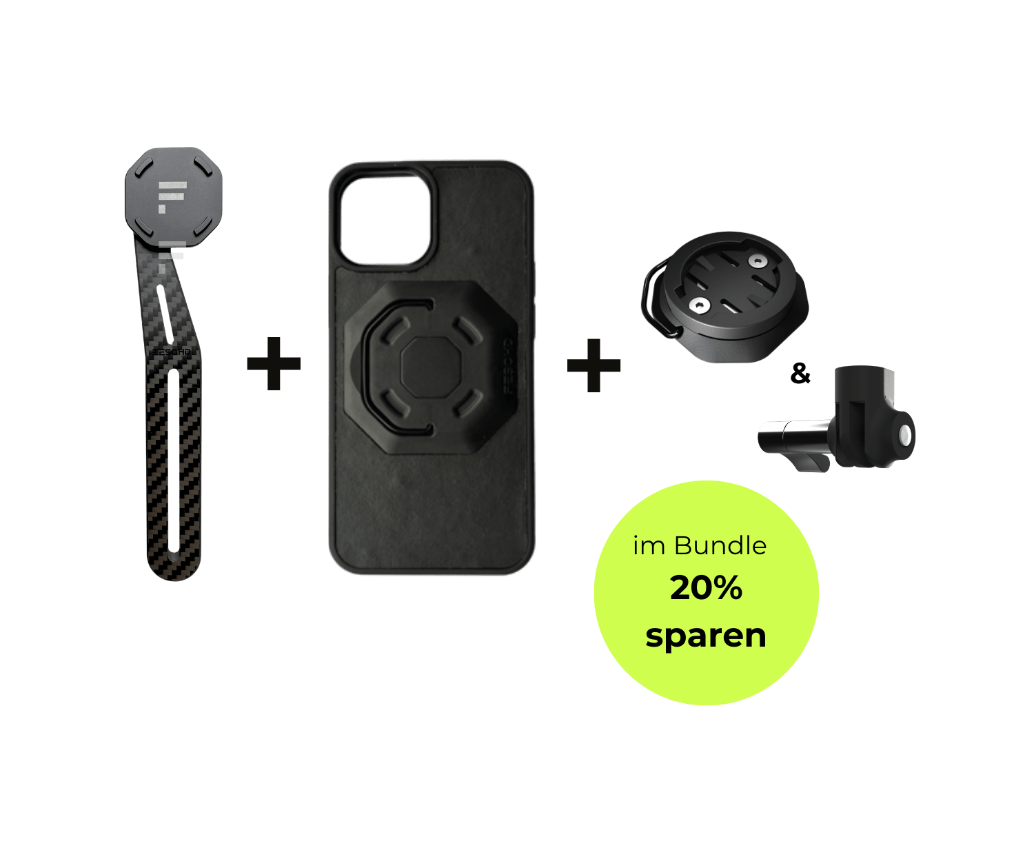 iPhone Bundle Aero FESCHD iPhone 13 mini iPhone Bundle Aero + Zubehör Pack (GoPro Mount Aero + Adapter Radcomputer)