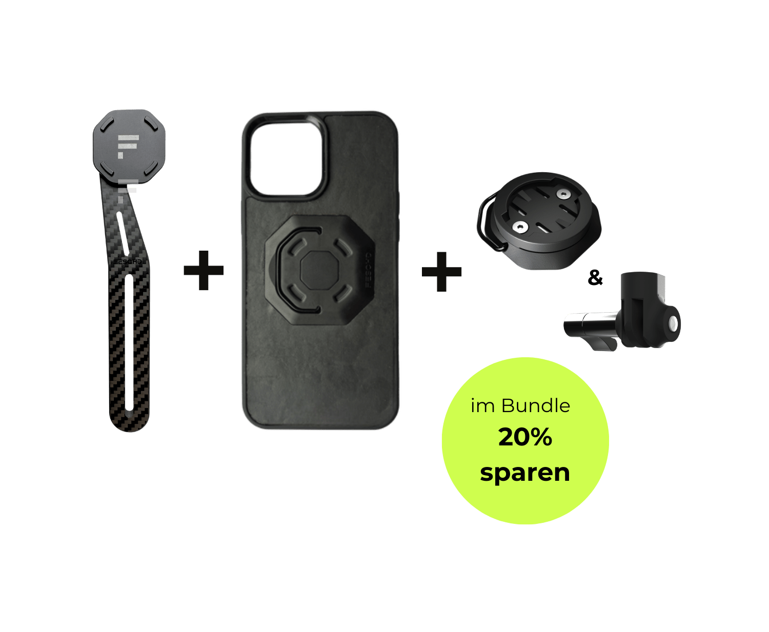 iPhone Bundle Aero FESCHD iPhone 13 Pro Max iPhone Bundle Aero + Zubehör Pack (GoPro Mount Aero + Adapter Radcomputer)