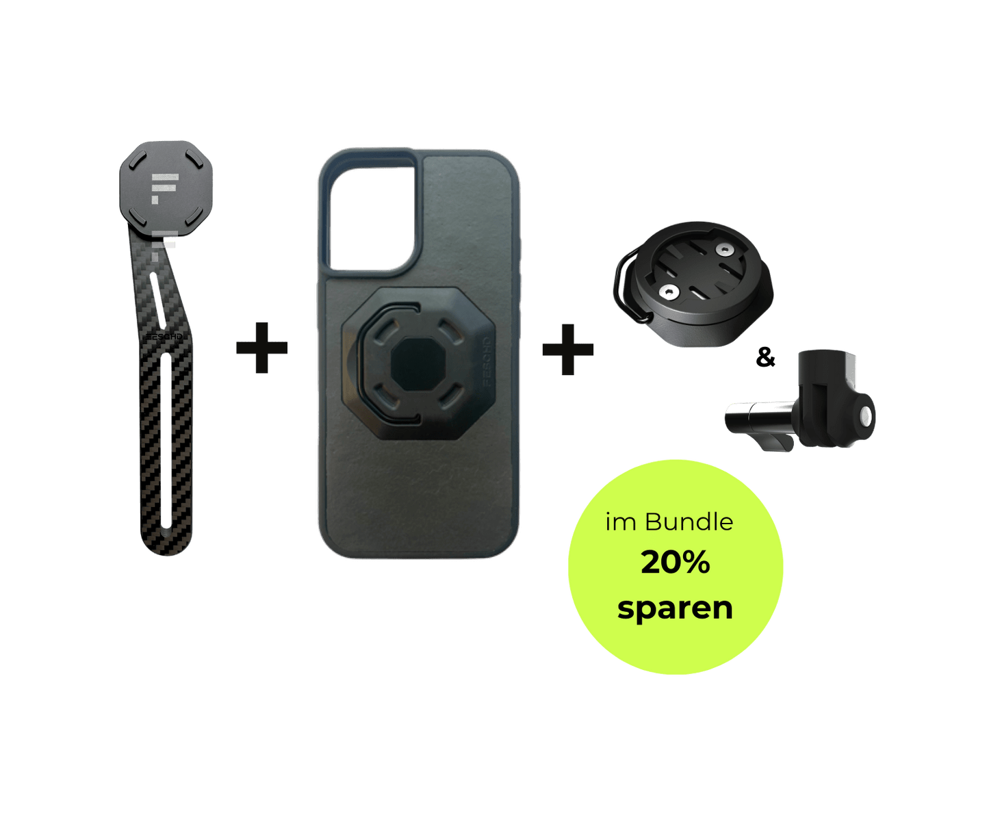 iPhone Bundle Aero FESCHD iPhone 16 iPhone Bundle Aero + Zubehör Pack (GoPro Mount Aero + Adapter Radcomputer)