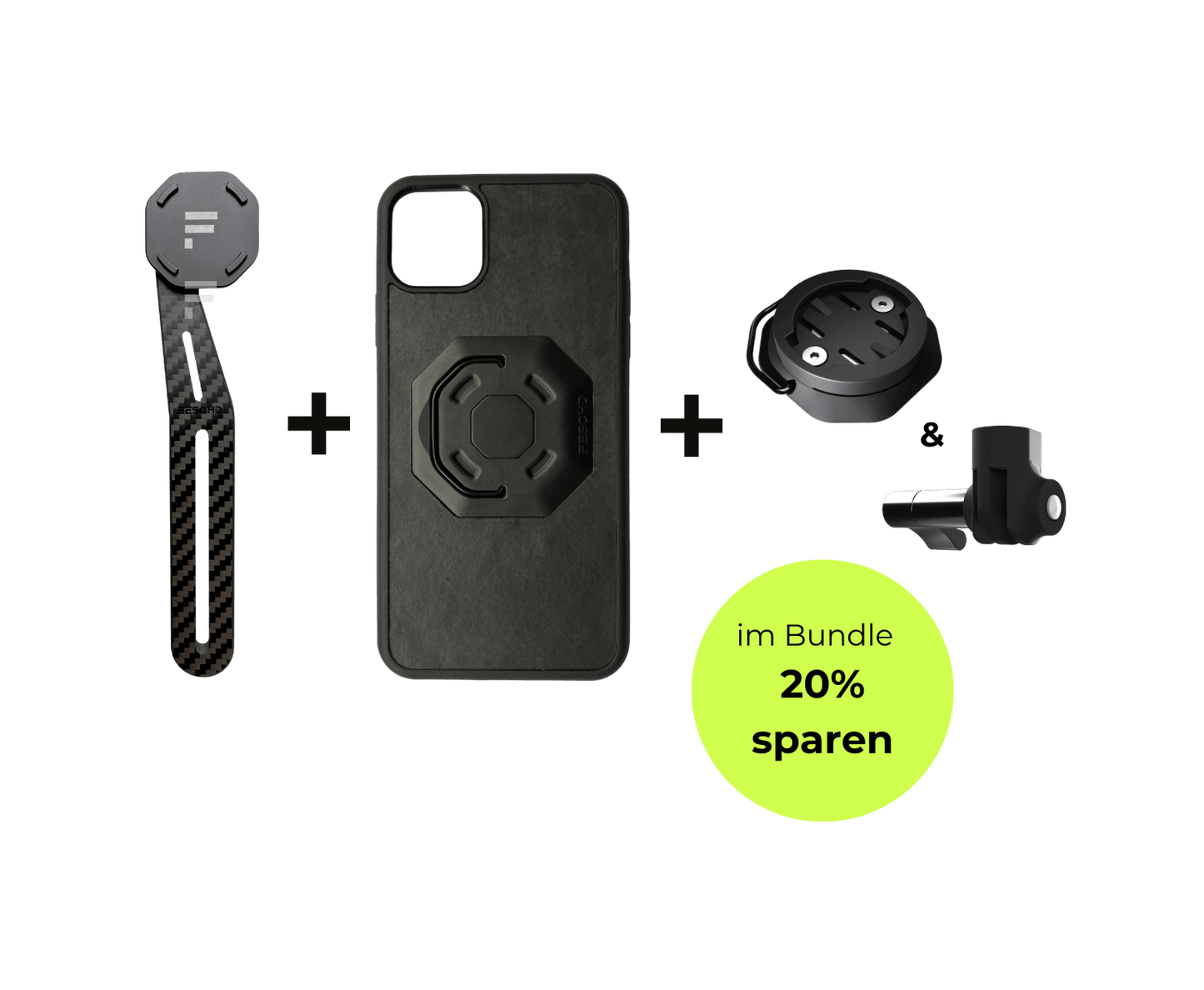 iPhone Bundle Aero FESCHD iPhone 16 Pro Max iPhone Bundle Aero + Zubehör Pack (GoPro Mount Aero + Adapter Radcomputer)