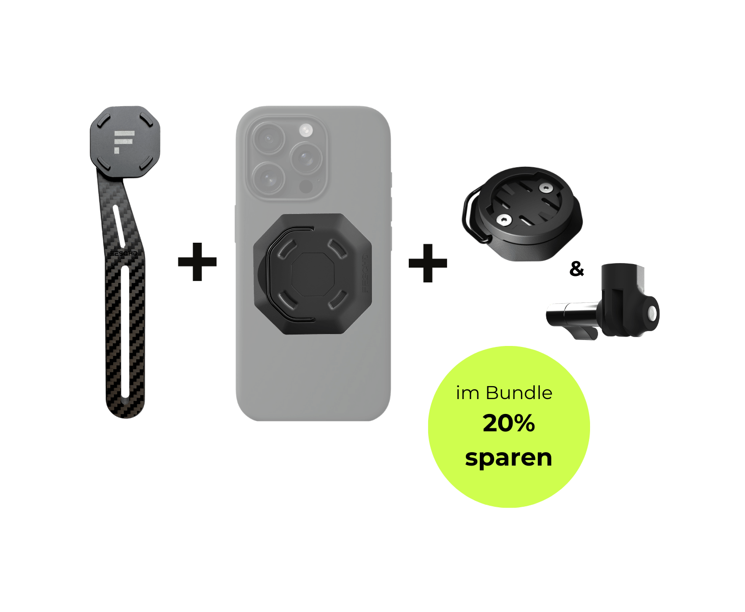 Universal Bundle Aero Feschd Universal Bundle Aero + Zubehör Pack (GoPro Mount Aero & Adapter Radcomputer)