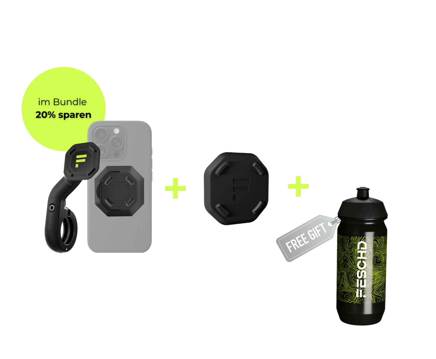 Universal Bundle + Überall Mount inkl. Trinkflasche