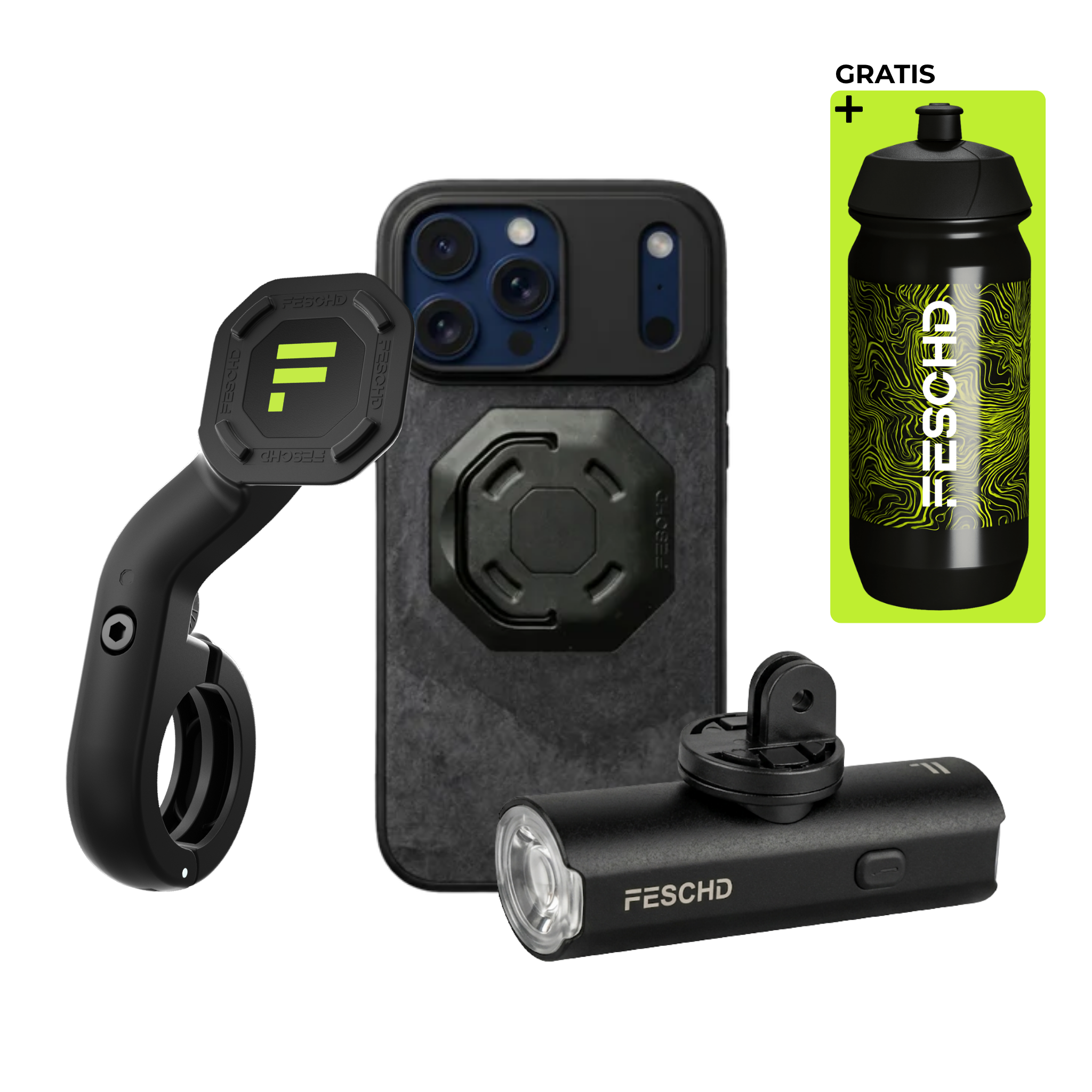 Lampen Bundle - Handlebar Hülle (iPhone, Galaxy, Pixel)